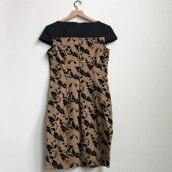 New Carmen Marc Valvo Fairview Illusion dress ivy floral career classic fall - Picture 6 of 16